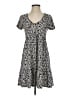 Blue Rain Print Black Casual Dress Size S - photo 1