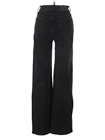 Madewell The Perfect Vintage Wide-Leg Jean in Black Rinse Wash (view 2)