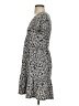 Blue Rain Print Black Casual Dress Size S - photo 5
