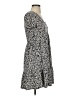 Blue Rain Print Black Casual Dress Size S - photo 4
