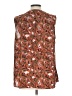 Daniel Rainn 100% Polyester Brown Sleeveless Blouse Size L - photo 2