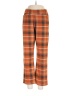 Leslie Fay Plaid Orange Casual Pants Size L - photo 1