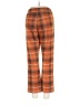 Leslie Fay Plaid Orange Casual Pants Size L - photo 2