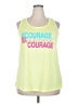 Danskin Now Yellow Sleeveless T-Shirt Size 2X - photo 1