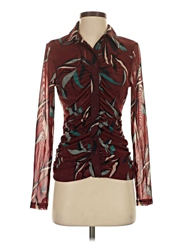 White House Black Market Long Sleeve Blouse (view 1)
