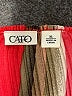 Cato 100% Polyester Red Short Sleeve Blouse Size XL - photo 7