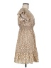 Shein 100% Polyester Polka Dots Tan Casual Dress Size 6 - photo 4
