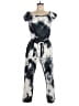 Fate 100% Polyester Tie-dye Gray Jumpsuit Size M - photo 1