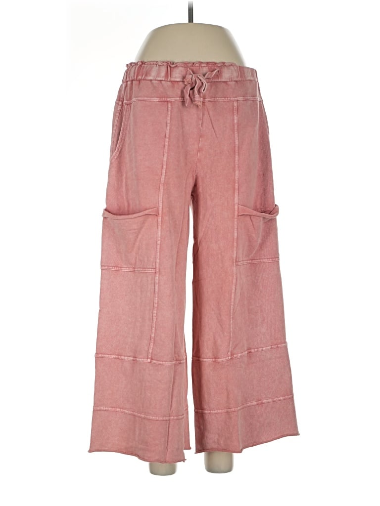 Pre-owned Easel Cargo Pants In Pink