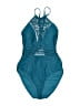 Salt + Cove Paisley Teal Blue One Piece Swimsuit Size M - photo 1