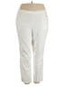 Just My Size Solid Ivory Active Pants Size 2X - photo 1
