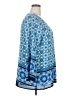 Status by Chenault 100% Polyester Blue 3/4 Sleeve Blouse Size 2X - photo 4