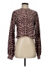 Beach Riot 100% Cotton Animal Print Brown Pullover Sweater Size S - photo 1