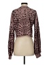 Beach Riot 100% Cotton Animal Print Brown Pullover Sweater Size S - photo 2