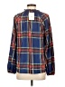 Sugarlips 100% Polyester Blue Long Sleeve Blouse Size S - photo 2