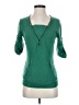 BCBGMAXAZRIA 100% Cashmere Green 3/4 Sleeve Top Size XS - photo 1