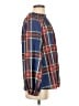 Sugarlips 100% Polyester Plaid Blue Long Sleeve Blouse Size S - photo 4