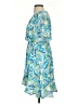 Heyson 100% Polyester Tropical Blue Casual Dress Size S - photo 5