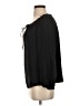 Joe Fresh 100% Polyester Black 3/4 Sleeve Blouse Size S - photo 5