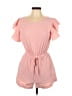 Angashion 100% Cotton Solid Pink Romper Size M - photo 1