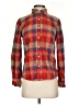 J. McLaughlin Plaid Red Long Sleeve Button-Down Shirt Size 2 - photo 1