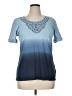Covington 100% Cotton Blue Short Sleeve Top Size XL - photo 1