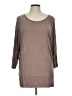 Mossimo 100% Rayon Brown 3/4 Sleeve T-Shirt Size L - photo 1