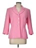 Le Suit 100% Polyester Solid Pink Blazer Size 10 - photo 1