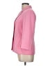 Le Suit 100% Polyester Solid Pink Blazer Size 10 - photo 5