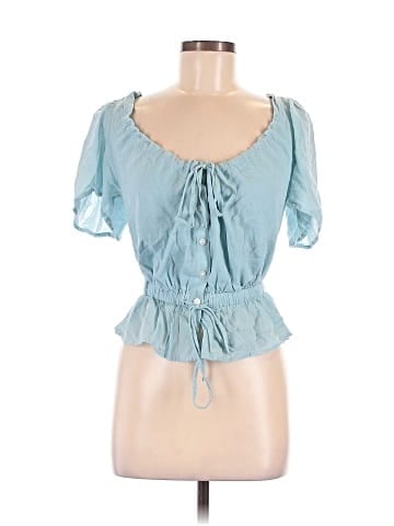 7 For All Mankind Short Sleeve Blouse (view 1)
