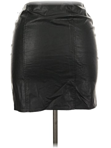 Just One Faux Leather Skirt (view 2)
