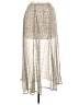 Hollister 100% Polyester Metallic Silver Casual Skirt Size 1X - photo 1