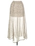 Hollister 100% Polyester Metallic Silver Casual Skirt Size 1X - photo 2