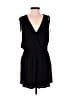 One Clothing 100% Rayon Solid Black Romper Size M - photo 1