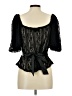 Haute Monde Black 3/4 Sleeve Blouse Size L - photo 2