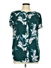41Hawthorn 100% Polyester Teal Short Sleeve Blouse Size M - photo 1
