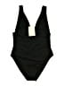 A.L.C. Solid Black One Piece Swimsuit Size XL - photo 1