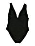A.L.C. Solid Black One Piece Swimsuit Size XL - photo 2