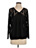 Gerard Darel Black Long Sleeve Blouse Size Sm (2) - photo 1