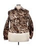 Lularoe Animal Print Brown Jacket Size 24 - 26 - photo 1