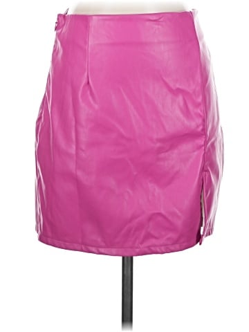 Floerns Faux Leather Skirt (view 1)