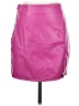 Floerns 100% Polyester Pink Faux Leather Skirt Size S - photo 1