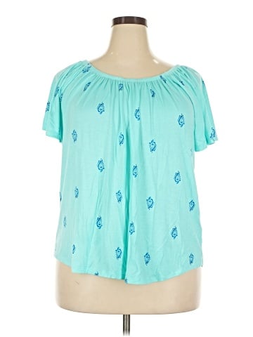 Style&Co Short Sleeve Blouse (view 1)