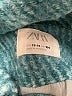 Zara Tweed Teal Coat Size 13 - 14 - photo 3