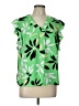 Liz Claiborne 100% Polyester Green Sleeveless Blouse Size L (petite) - photo 1
