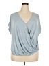 Torrid Blue Short Sleeve Top Size 3X Plus (3) - photo 1