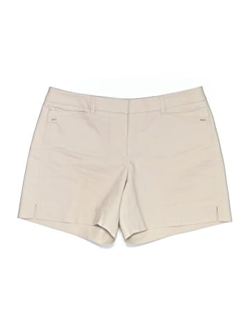 White House Black Market Khaki Shorts (view 1)