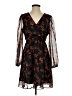 Unbranded 100% Polyester Floral Black Cocktail Dress Size M - photo 1