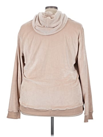 White Mark Zip Up Hoodie (view 2)