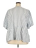 Torrid 100% Cotton Blue Short Sleeve Blouse Size 3X Plus (3) - photo 2